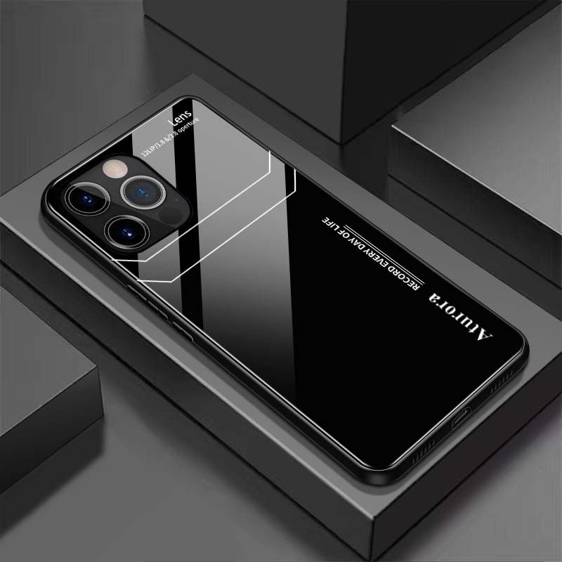 Ốp Lưng IPHONE 14, 14 PLUS, 14 PRO, 14 PROMAX Mặt Lưng Kính Cường Lực Sáng Bóng