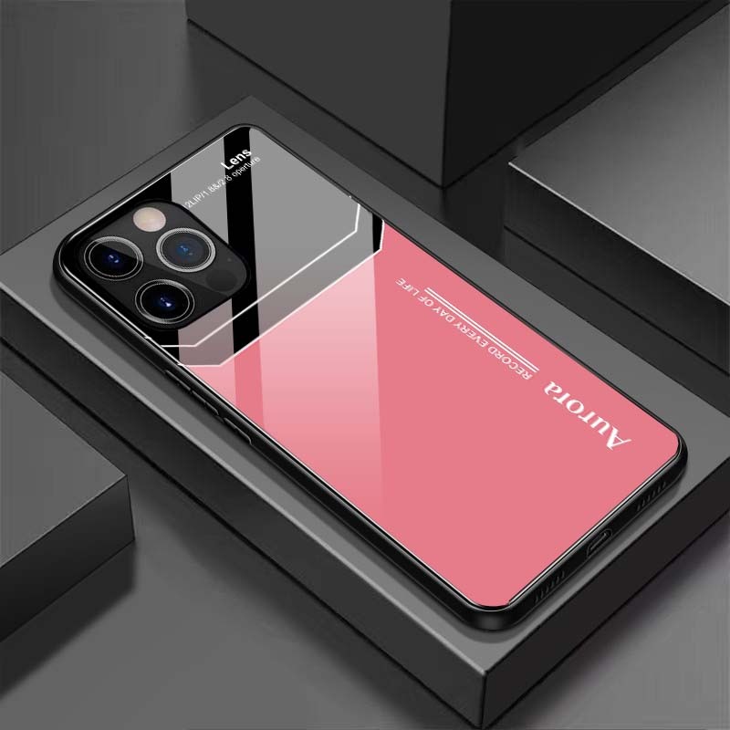 Ốp Lưng IPHONE 14, 14 PLUS, 14 PRO, 14 PROMAX Mặt Lưng Kính Cường Lực Sáng Bóng