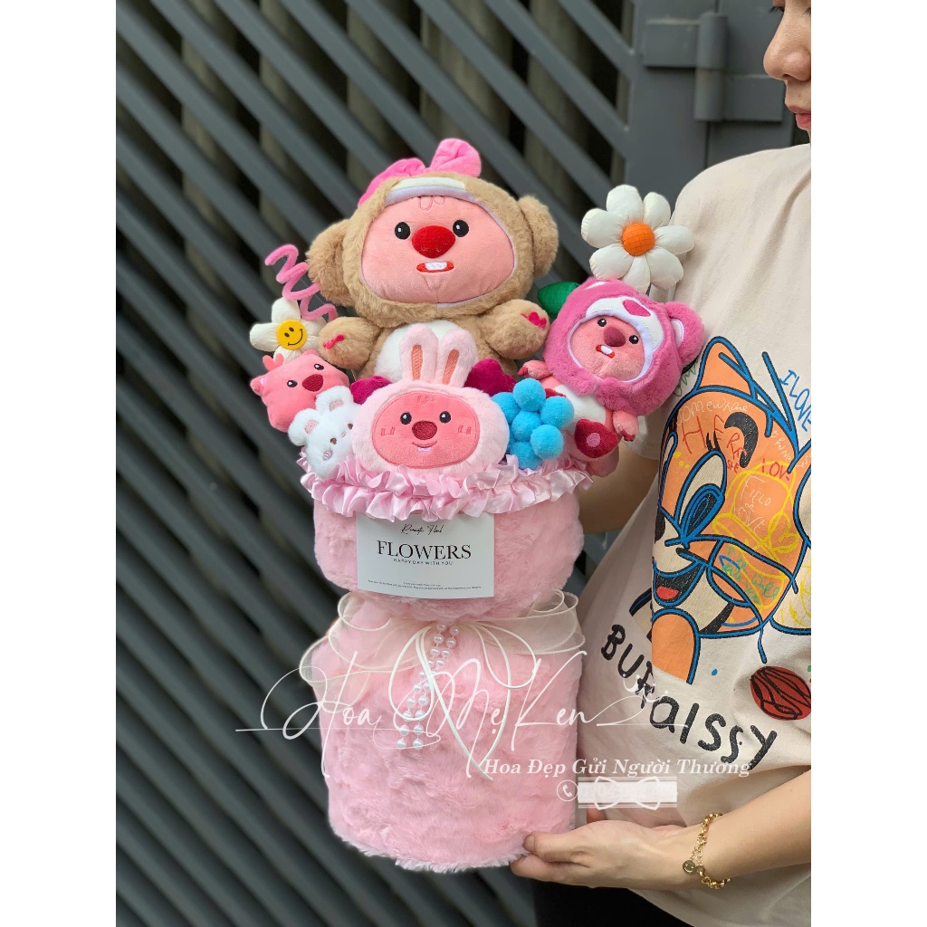 Bó hoa gấu bông siêu dễ thương, Có nhiều mẫu. Thích hợp làm quà tặng sinh nhật, 14-2, 8-3, 20-10, 20-11