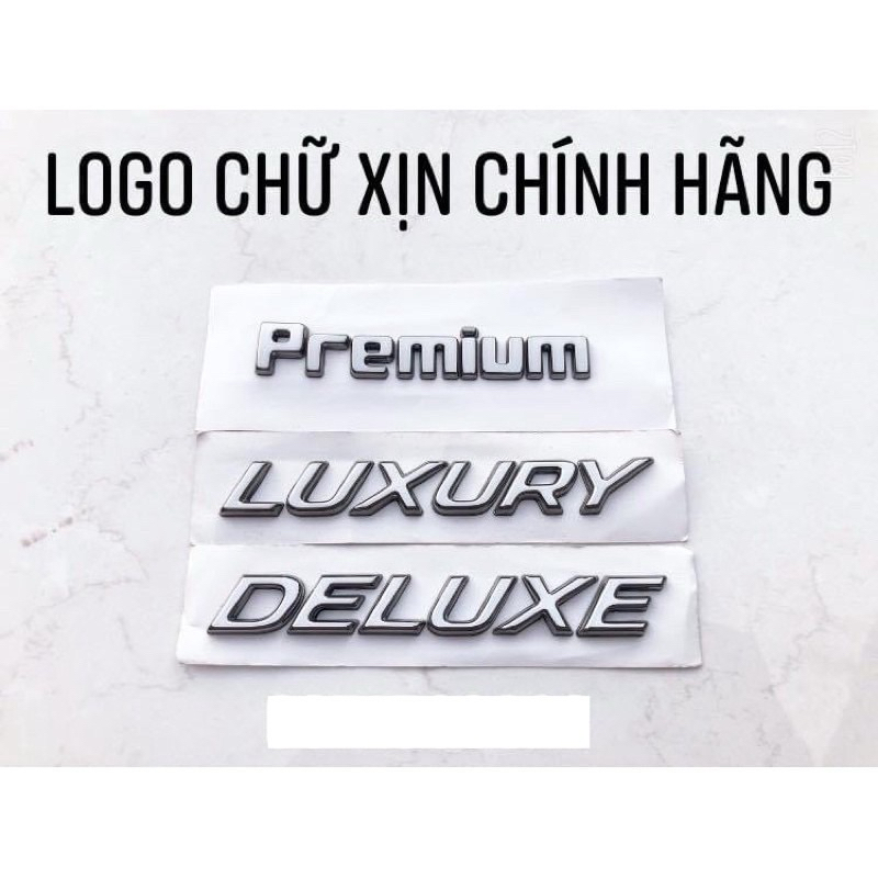 logo chữ premium. luxury. duluxe. si xịn chính hãng | Shopee Việt Nam