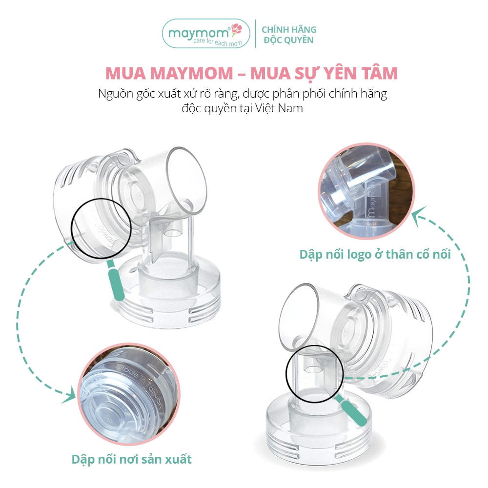 Ảnh Cổ Nối Phễu Maymom Myfit Loại Cổ Hẹp, Tương Thích Phễu Hút Sữa Medela, Pumpin, Lacteck, Mini Pum, Pumpa, Silicon 3