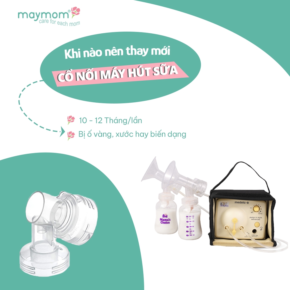 Ảnh Cổ Nối Phễu Maymom Myfit Loại Cổ Hẹp, Tương Thích Phễu Hút Sữa Medela, Pumpin, Lacteck, Mini Pum, Pumpa, Silicon 2