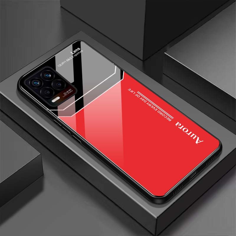 Ốp Lưng REALME 8, REALME 8 PRO Mặt Lưng Kính Cường Lực Sáng Bóng