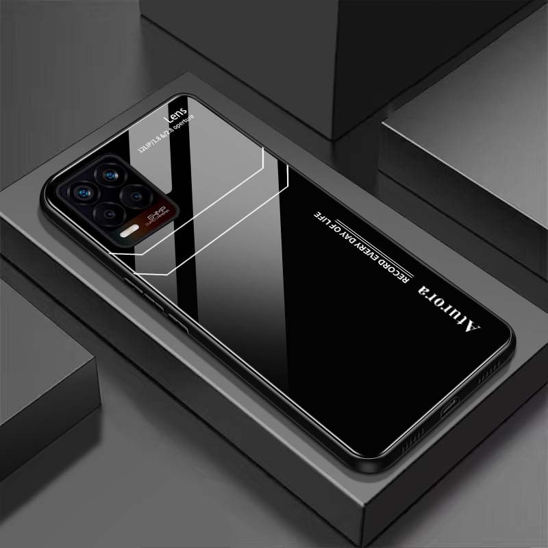 Ốp Lưng REALME 8, REALME 8 PRO Mặt Lưng Kính Cường Lực Sáng Bóng