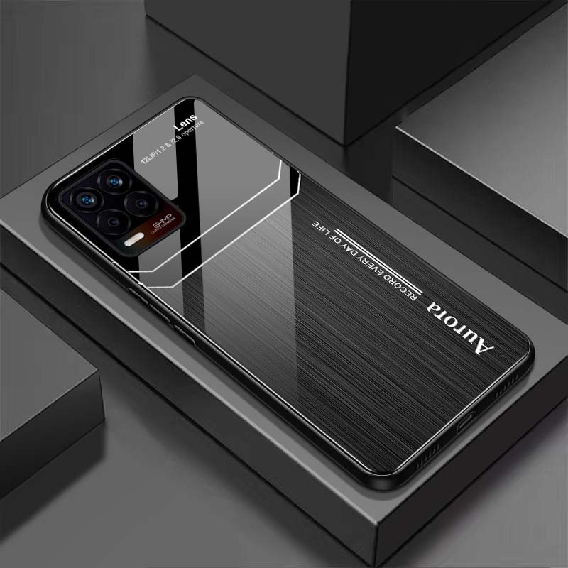 Ốp Lưng REALME 8, REALME 8 PRO Mặt Lưng Kính Cường Lực Sáng Bóng