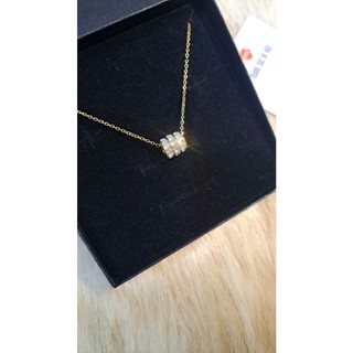 Dây chuyền nữ Bling bLing đính đá vòng quanh mặt sáng lấp lánh KHÔNG ĐEN Trang sức Bé Heo