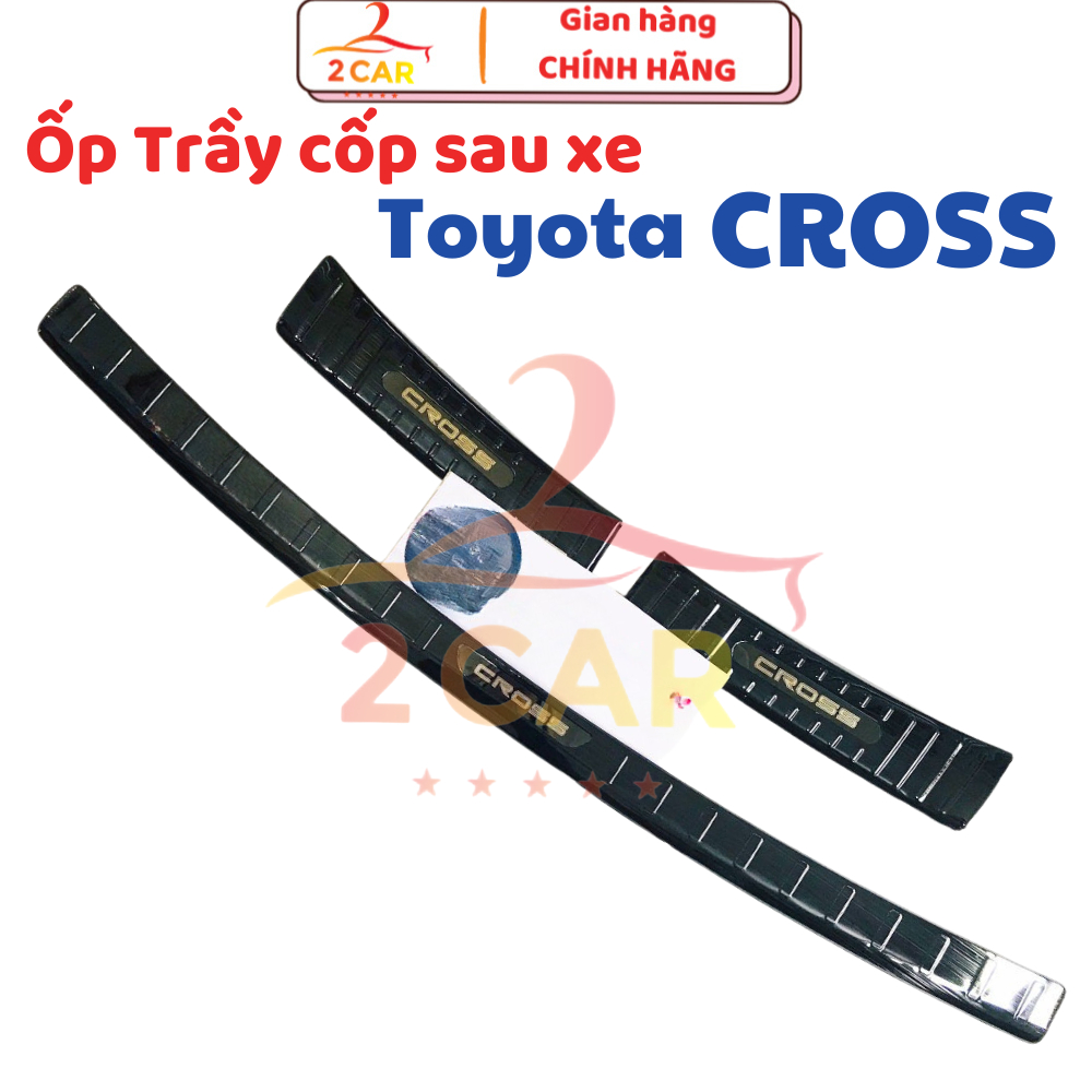 Ốp chống trầy cốp trong, ngoài xe Toyota Corolla Cross 2020 - 2026 Hàng titan cao cấp