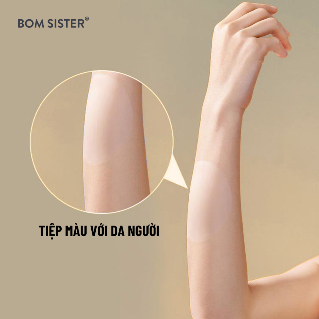 Ảnh Cặp dán nhũ silicon màu da, dán nhiệt tự thân, dán nhũ có keo,dùng nhiều lần BOM Sister D883 - D885 4