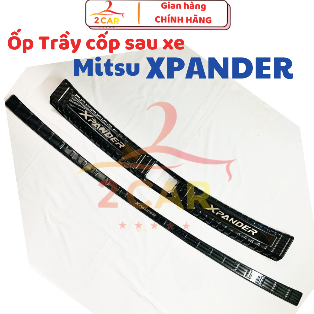 Ốp chống trầy cốp trong, ngoài Carbon xe Xpander 2018 - 2025 vân cacbon cao cấp