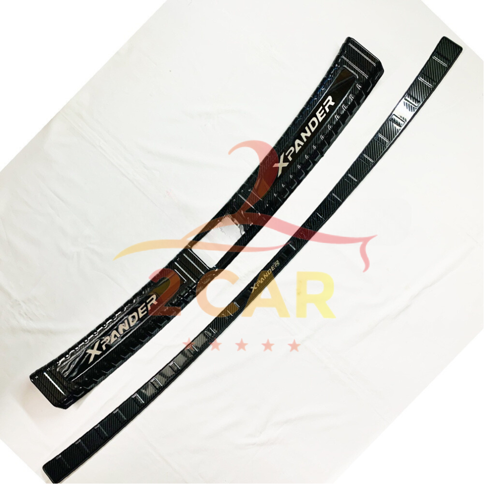 Ốp chống trầy cốp trong, ngoài Carbon xe Xpander 2018 - 2025 vân cacbon cao cấp
