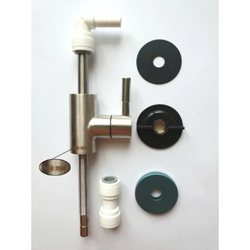 Vòi Ngắn Inox 304 (VÀO, RA PHI 10) Dùng Cho Máy Lọc Nước Điện Giải Ion Kiềm (Loại Máy Có Vòi Trên Đầu)