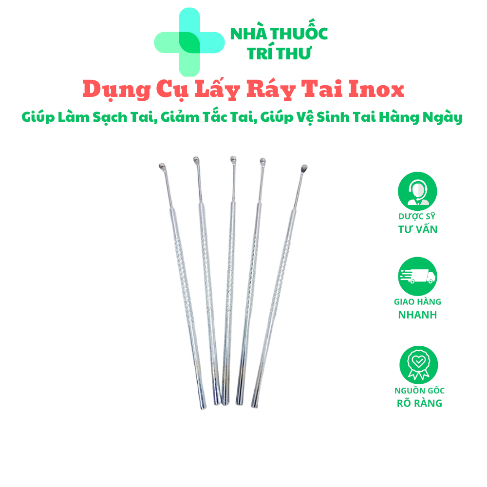 Dụng Cụ Lấy Ráy Tai Inox, Giúp Làm Sạch Tai, Giảm Tắc Tai, Giúp Vệ Sinh ...