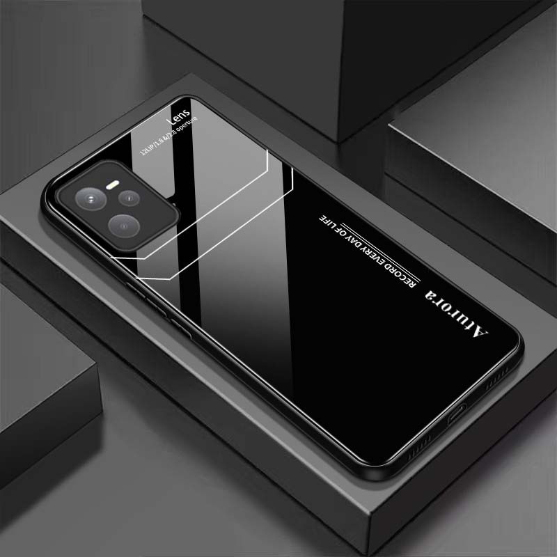 Ốp Lưng REALME C35 Mặt Lưng Kính Cường Lực Sáng Bóng