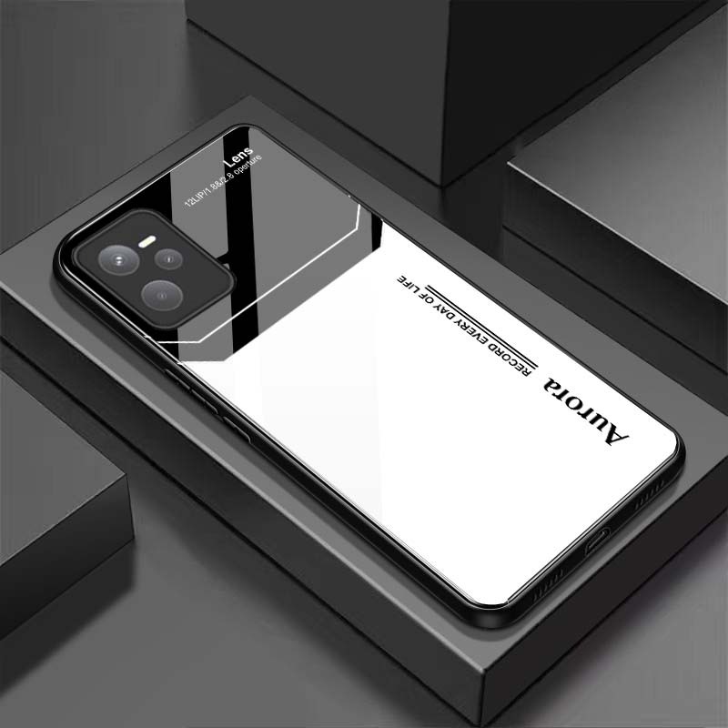 Ốp Lưng REALME C35 Mặt Lưng Kính Cường Lực Sáng Bóng