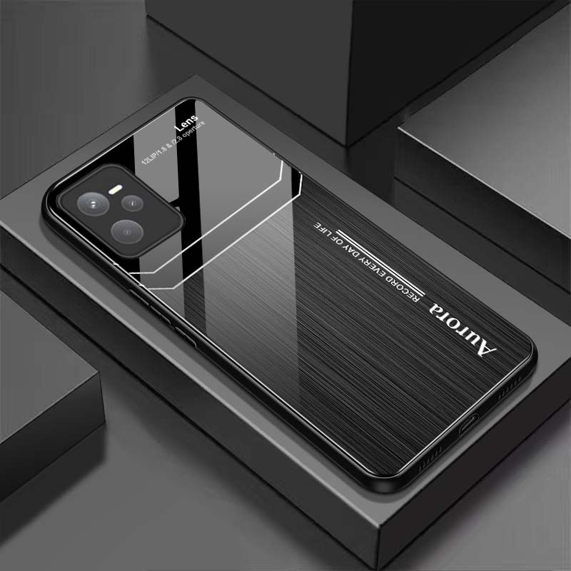 Ốp Lưng REALME C35 Mặt Lưng Kính Cường Lực Sáng Bóng