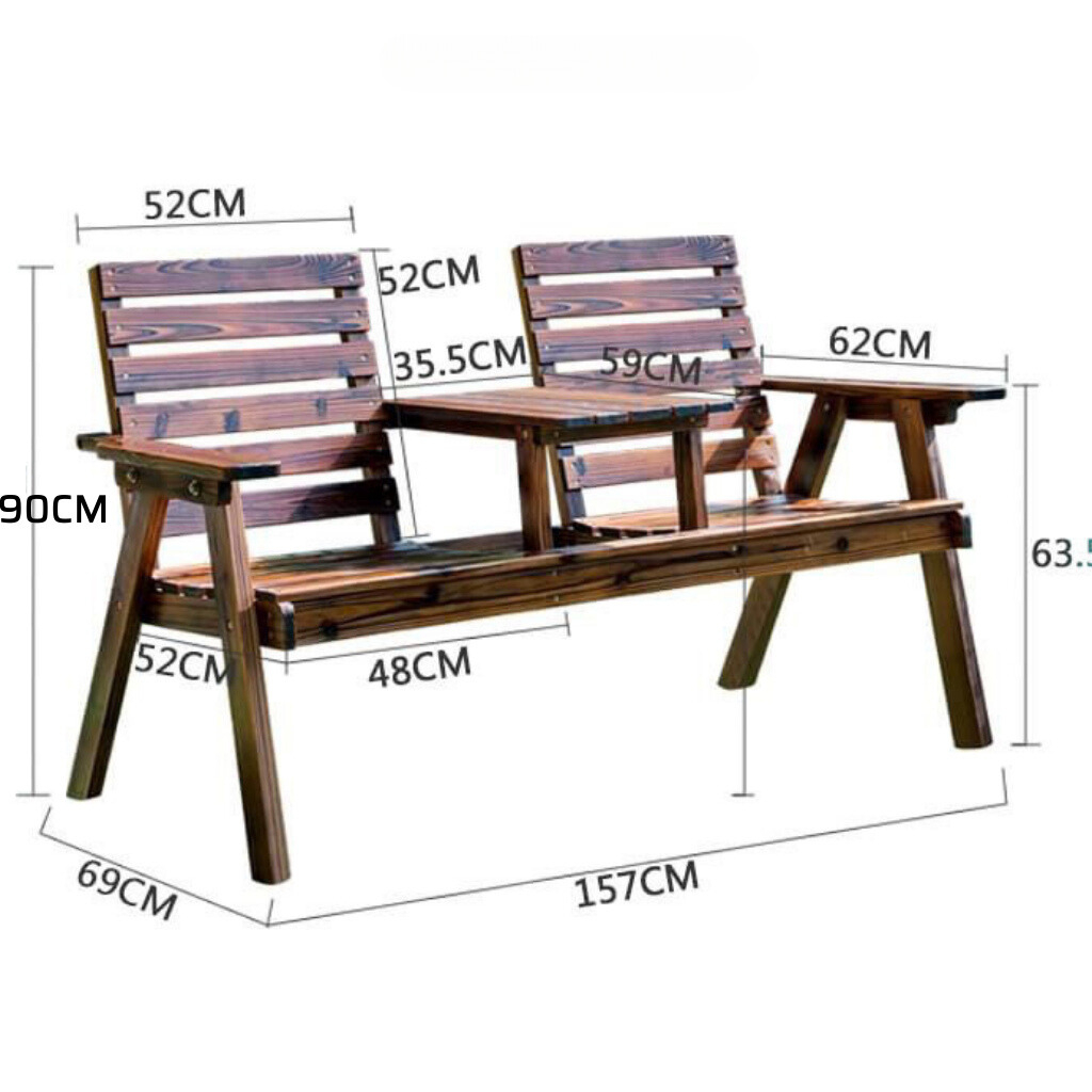 Bộ bàn ghế gỗ thông sân vườn, bàn ghế cafe ngoài trời ban công phong cách mộc mạc vintage  Tiêu đề biến thể