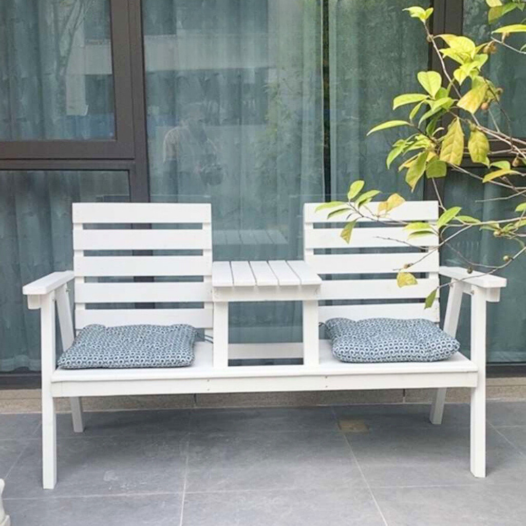Bộ bàn ghế gỗ thông sân vườn, bàn ghế cafe ngoài trời ban công phong cách mộc mạc vintage  Tiêu đề biến thể