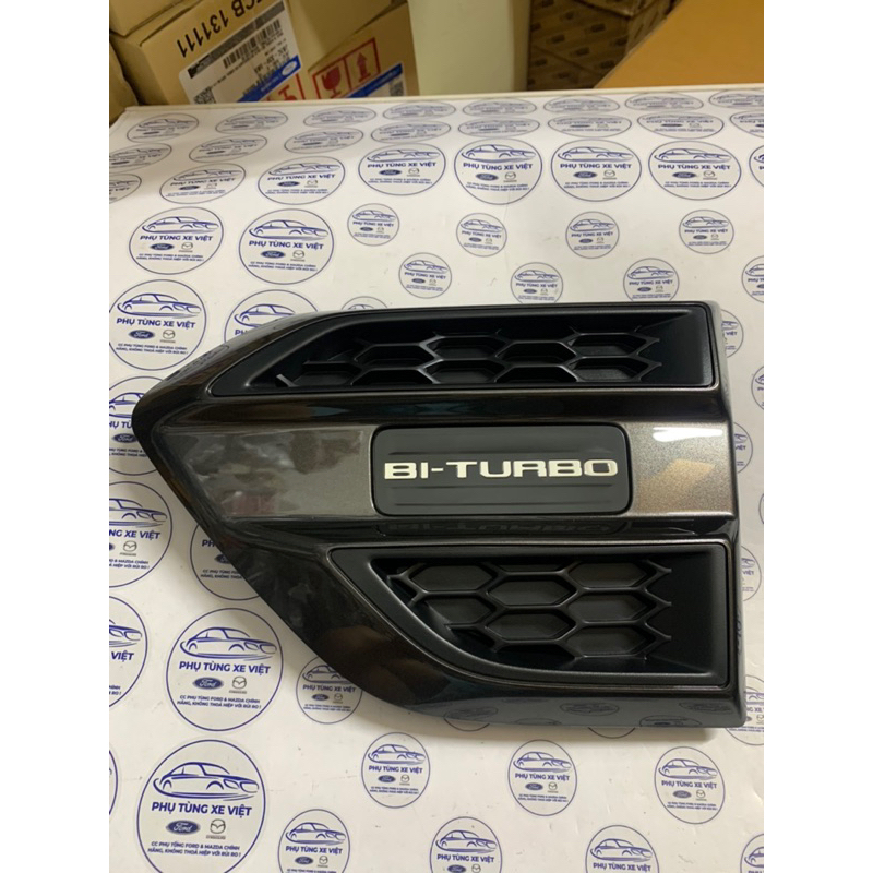 Ốp mang cá Ford Ranger Bi-turbo, Ốp gió tai xe Ranger 2.0 Bi-turbo, tem ...