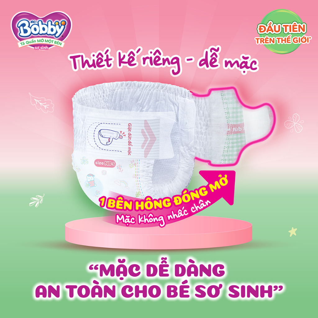 Tã Bỉm Bobby quần size NB108+9, Xs38+4, S54+6, M60+8, L52, XL48