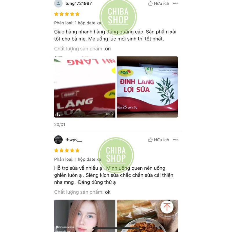 COMBO 5H ĐINH LĂNG LỢI SỮA PQA (TẶNG TẶNG 1CHAI DẦU KD OPC) - Thông tia, lợi sữa,giúp sữa đặc và thơm (Hộp 25 gói)