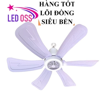 Quạt Trần Màn Mini 5 cánh nhựa dẻo cao cấp, LỖI ĐỒNG siêu bề ~Quạt trần màn mini