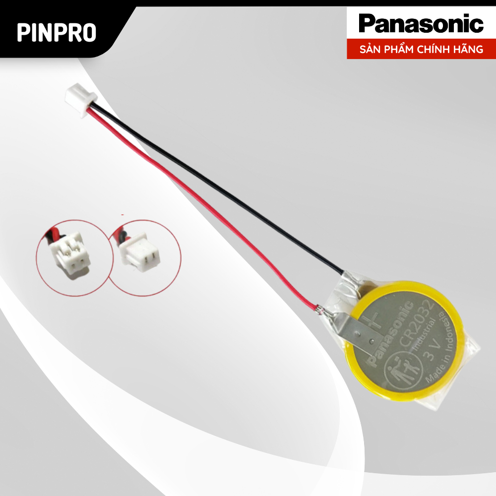 Pin CMOS CR2032 Panasonic 3V chính hãng có giắc cắm | Shopee Việt Nam