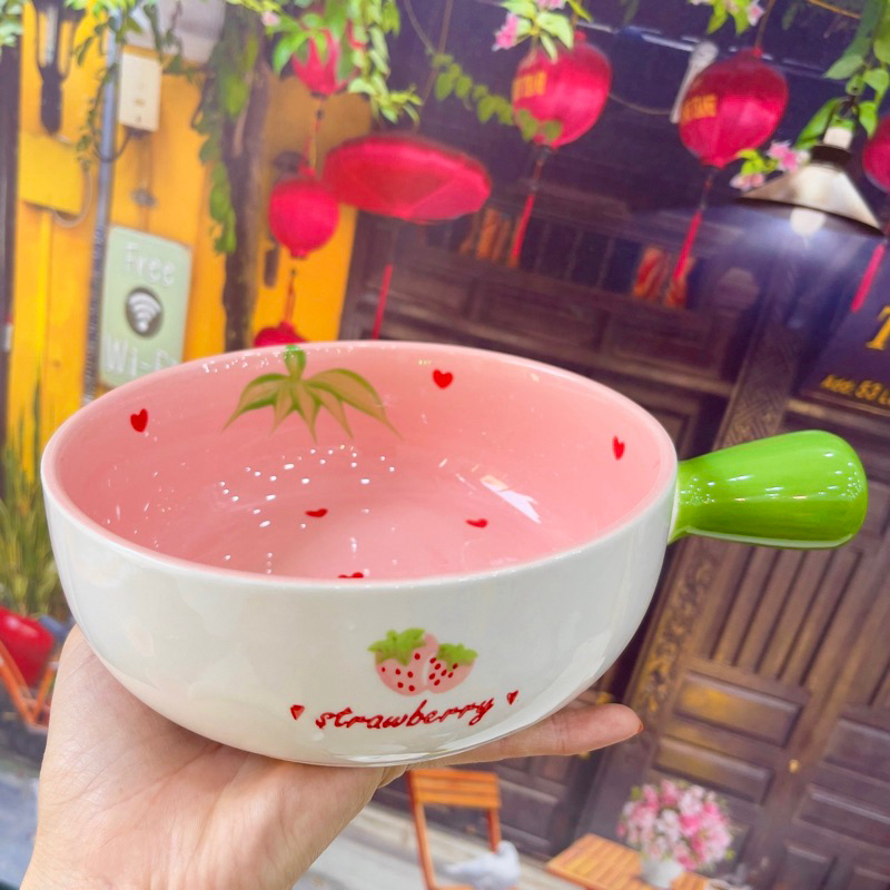 Tô sứ ăn ngũ cốc có quai 