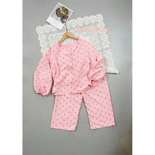 [14-30kg] Pijama cho bé trai bé gái - Bộ ngủ - set đồ dài tay phong cách Hàn Quốc - bộ thu đông họa tiết dễ thương