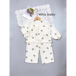 [14-30kg] Pijama cho bé trai bé gái - Bộ ngủ - set đồ dài tay phong cách Hàn Quốc - bộ thu đông họa tiết dễ thương