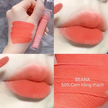 Son cam đào son BeAna son lì không chì chất son mềm mịn