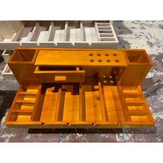 khay gỗ đựng tông đơ rộng 25 cm dài 50cm có ngăn kéo