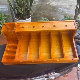 Kệ đựng tông đơ gỗ thông siêu bóng mịn gỗ thịt chắc chắn 4 màu