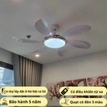 Quạt trần 6 cánh mã 912 động cơ DC điều khiển từ xa 6 cấp độ gió, đèn led 3 màu, quạt cánh nhựa cao cấp, sải cánh 1.22m — ảnh 1