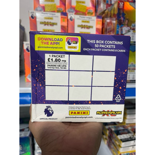 [ Full Box ] Hộp Thẻ cầu thủ bóng đá Panini Adrenalyn Premier League 2025 24/25( Full Box 400 Thẻ )