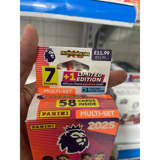 [ Multi Set ] Hộp chứa Gói Thẻ Multi Set Panini Adrenalyn XL Permier League  2025 24/25( 58 Thẻ )