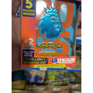[ Mini Tin ] Hộp Thẻ Loại Nhỏ Panini AdrenaLyn Premier League Mini Tin Mùa 2025 24/25( 43 Thẻ )