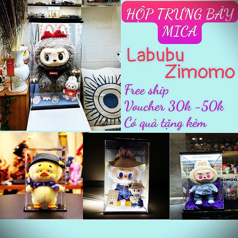 Hộp đựng Mô hình LABUBU - ZIMOMO - UPSET DUCK BOX - Tủ trưng bày mô ...