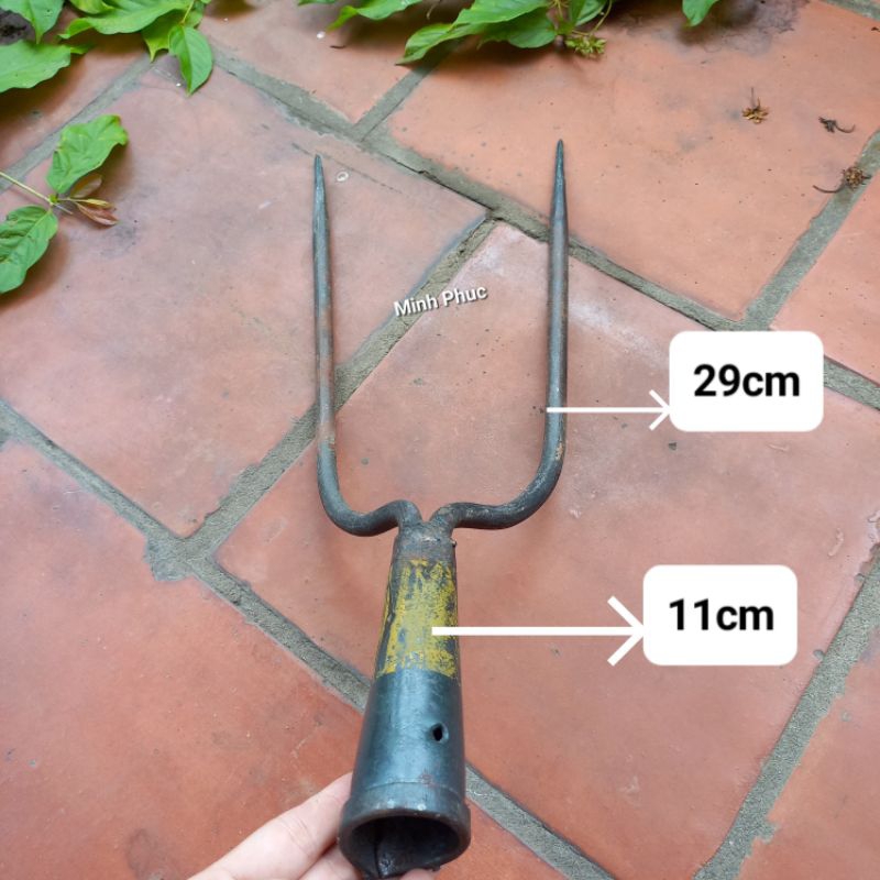 Cò neo, chĩa, gẩy rơm, gẩy rác 2 răng | Shopee Việt Nam