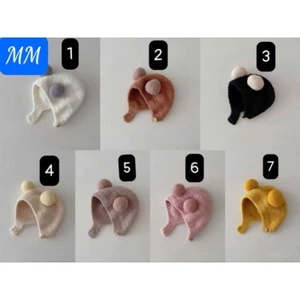 mũ len tai gấu siêu xinh cho bé 0_3 tuổi