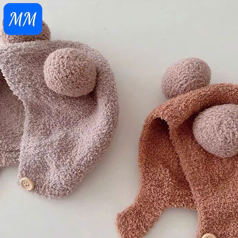 mũ len tai gấu siêu xinh cho bé 0_3 tuổi