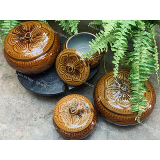 Thố Gốm Nâu/ Âu Đựng Mỡ, Mẻ, Muối Dưa Cà, Đựng Cơm Nhiều Dung Tích - Gốm Xưa Cho Người Hoài Niệm