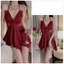 Set Váy Ngủ Lụa Sexy Gợi Cảm Có Mút Nâng Ngực Tặng Kèm Áo Choàng Lụa Cao Cấp Sang Chảnh