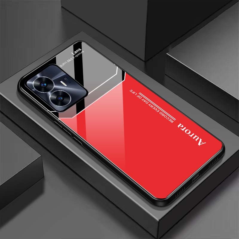 Ốp Lưng REALME C55 Mặt Lưng Kính Cường Lực Sáng Bóng