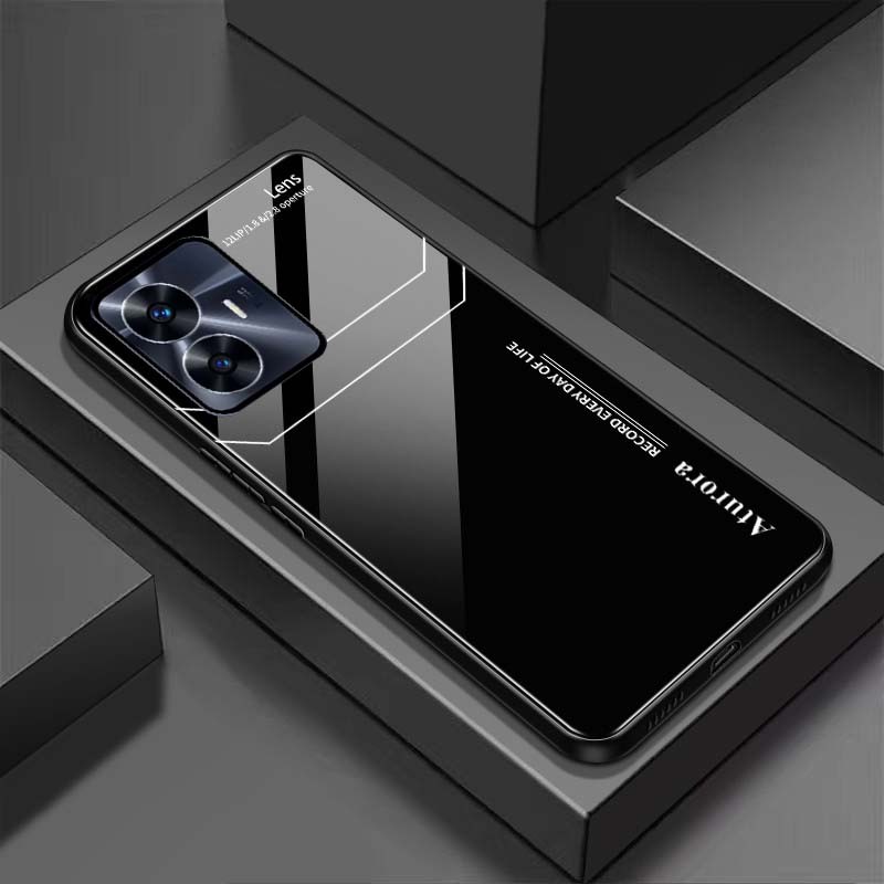 Ốp Lưng REALME C55 Mặt Lưng Kính Cường Lực Sáng Bóng