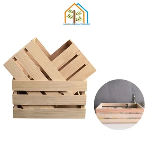 Thùng Gỗ Decor Được Làm Từ Gỗ Thông Cao Cấp, Bền Bỉ - Nội Thất Nhà Xanh 82