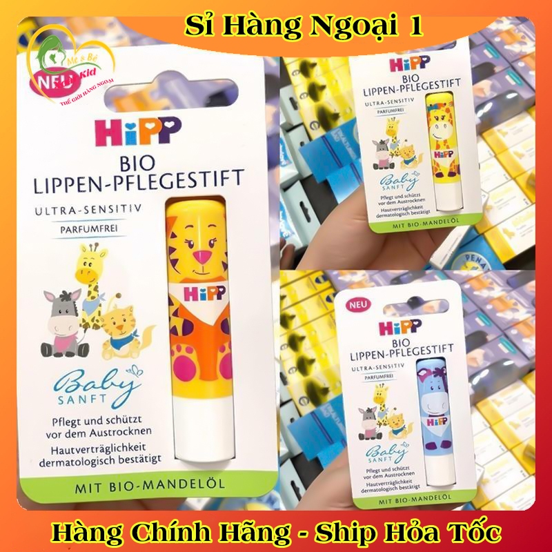 [auth] Son dưỡng môi hữu cơ HIPP BIO trẻ em cao cấp an toàn cho bé - Nội địa Đức Đủ Bill [Hot]
