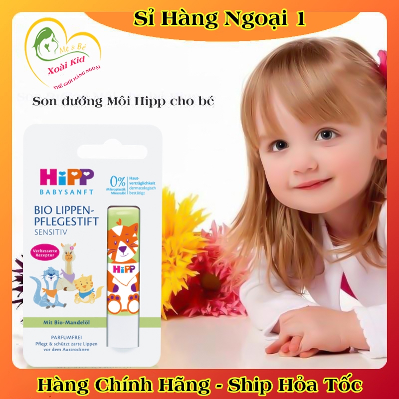[auth] Son dưỡng môi hữu cơ HIPP BIO trẻ em cao cấp an toàn cho bé - Nội địa Đức Đủ Bill [Hot]