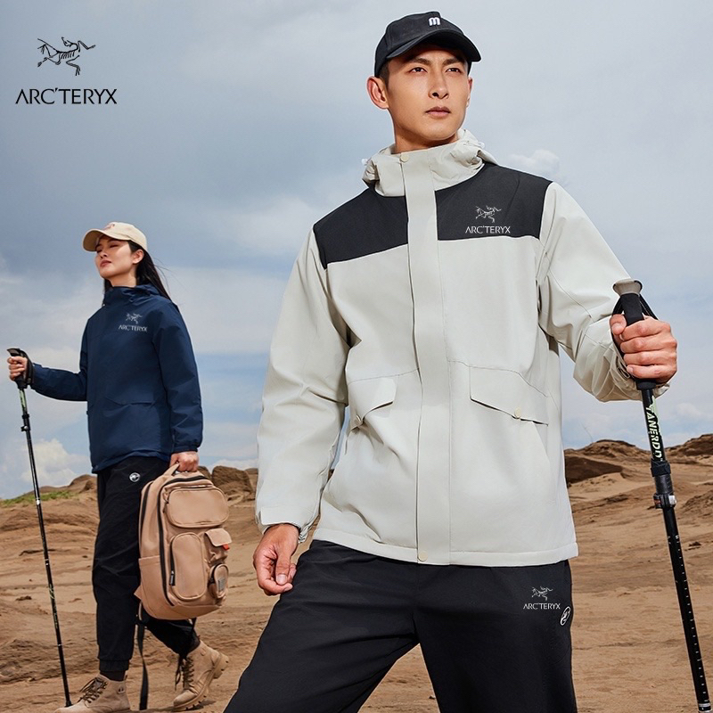 Áo Khoác Gió 2 Lớp Xuất Khẩu Arcteryx,Chống Thấm Nước Và Chống Gió Có Bigsize (60-120kg)- Có túi trong