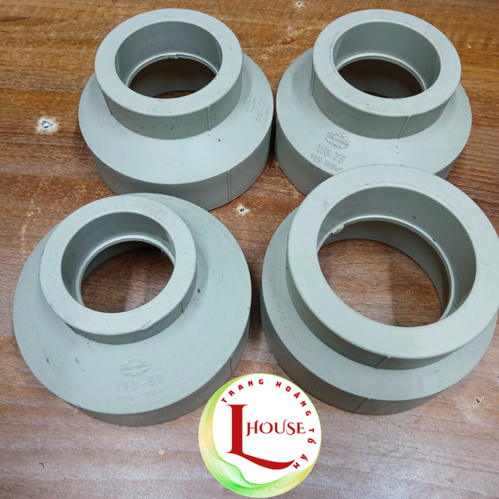 Côn thu PPR D110 về 90, 75 63, 50. Nối chuyển bậc PPR D110 về 90,75,63 ...