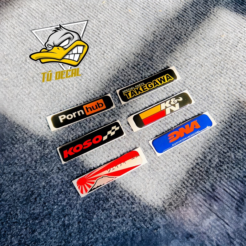 Tem Logo Sticker Đổ Nổi Dán Vị Trí Nắp Pô E Cho Xe Tay Ga, Nhiều Vị Trí ...